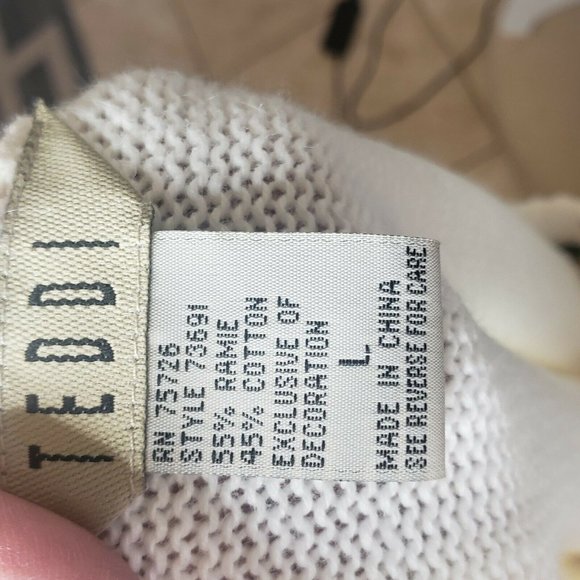 Teddi women’s Vintage Sz L short sleeve sweater Knit floral embroidered spring - Picture 5 of 6